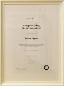 Kroppvaxning för fotterapeuter Besarta Kryziu